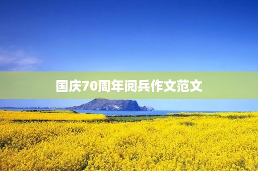 国庆70周年阅兵作文范文