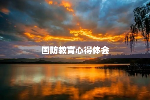 国防教育心得体会 国防教育心得体会