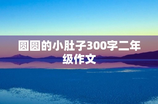 圆圆的小肚子300字二年级作文