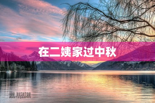 在二姨家过中秋 在二姨家过中秋