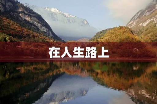 在人生路上 在人生路上