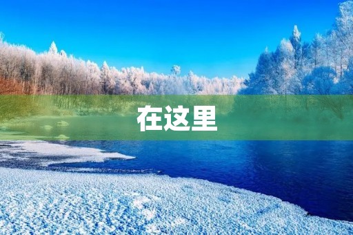 在这里，我找到了我的归属感