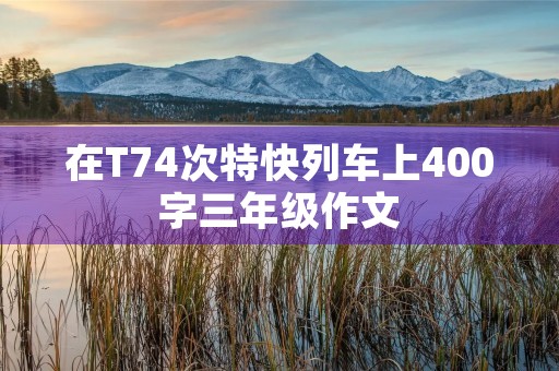 在T74次特快列车上400字三年级作文 在T74次特快列车上400字三年级作文