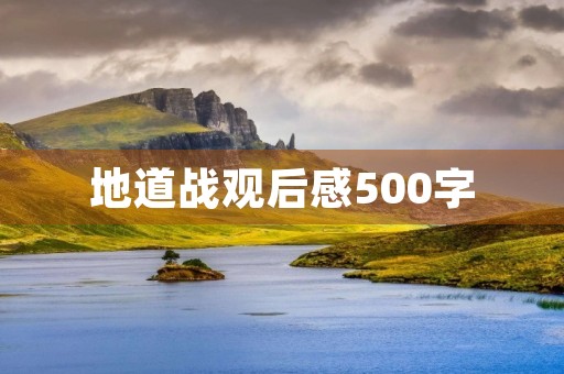 地道战观后感500字