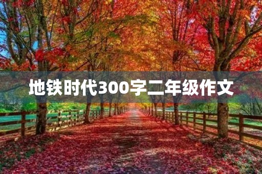 地铁时代300字二年级作文