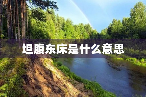 坦腹东床是什么意思