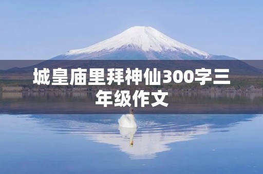 城皇庙里拜神仙300字三年级作文