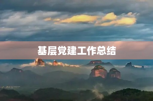 基层党建工作总结(基层党建工作简要汇报)
