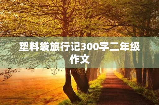 塑料袋旅行记300字二年级作文