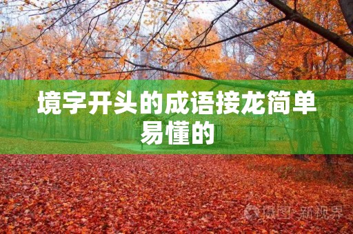 境字开头的成语接龙简单易懂的