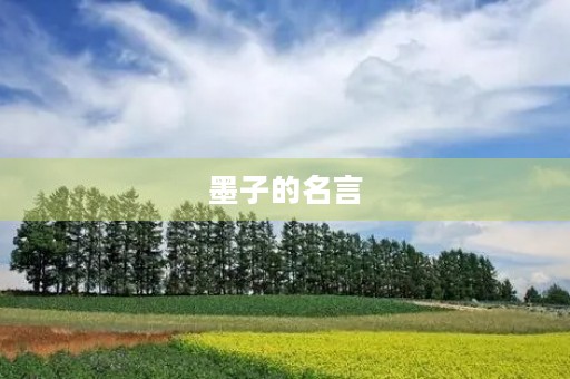 墨子的名言,墨子的名言名句及其解释 墨子的名言,墨子的名言名句及其解释