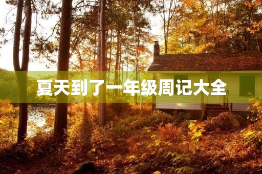 夏天到了一年级周记大全
