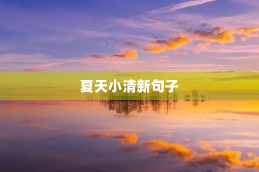 夏天小清新句子(夏天小清新句子短句) 夏天小清新句子(夏天小清新句子短句)