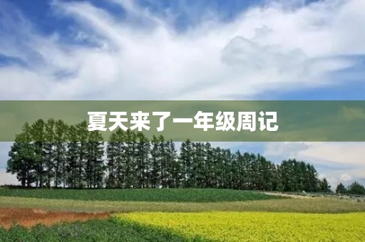 夏天来了一年级周记
