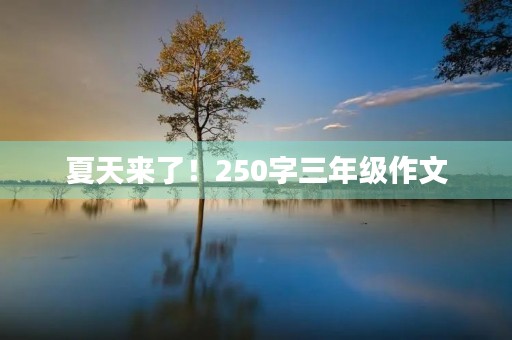 夏天来了!250字三年级作文 夏天来了!250字三年级作文