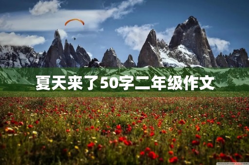 夏天来了50字二年级作文