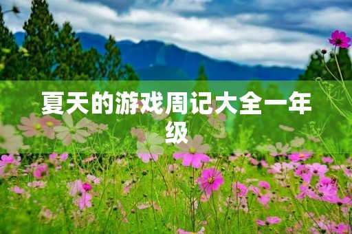 夏天的游戏周记大全一年级