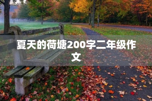 夏天的荷塘200字二年级作文 夏天的荷塘200字二年级作文