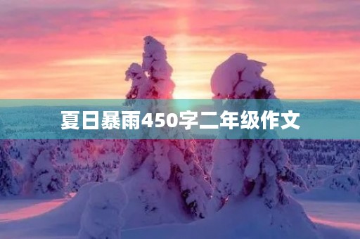 夏日暴雨450字二年级作文 夏日暴雨450字二年级作文