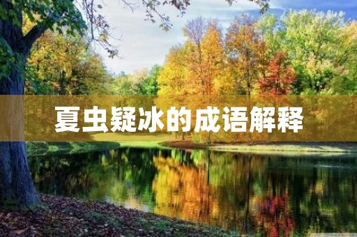 夏虫疑冰的成语解释