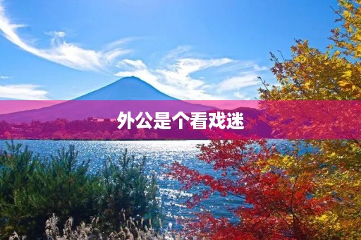 外公是个看戏迷