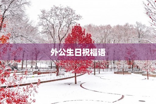 外公生日祝福语,外公生日文案朋友圈