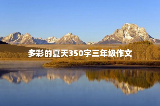 多彩的夏天350字三年级作文