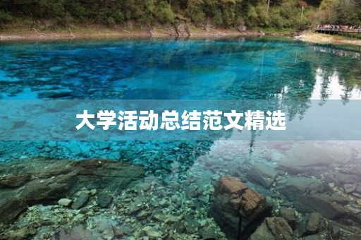 大学活动总结范文精选