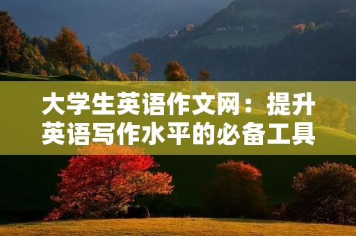 大学生英语作文网：提升英语写作水平的必备工具