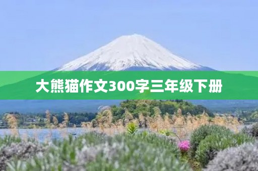 大熊猫作文300字三年级下册