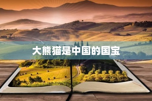大熊猫是中国的国宝
