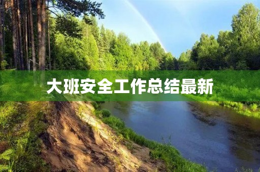 大班安全工作总结最新 大班安全工作总结最新