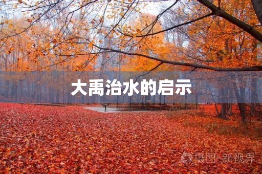 大禹治水的启示 大禹治水的启示