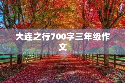大连之行700字三年级作文 大连之行700字三年级作文