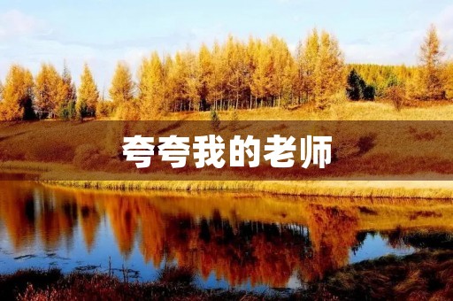 夸夸我的老师