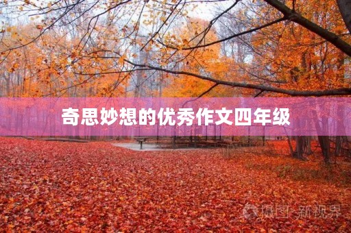 奇思妙想的优秀作文四年级 奇思妙想的优秀作文四年级