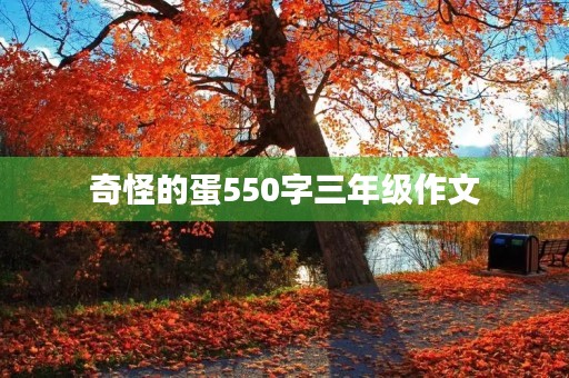 奇怪的蛋550字三年级作文