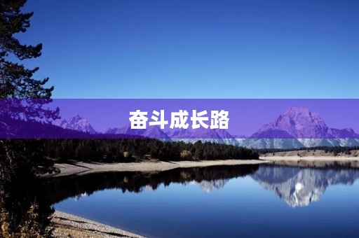 奋斗成长路,初三满分励志作文 奋斗成长路,初三满分励志作文