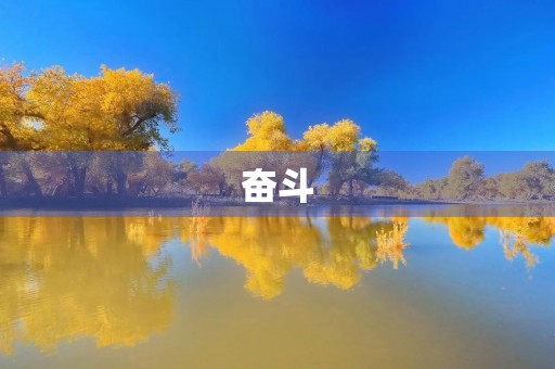 奋斗，让我们变得更加坚强