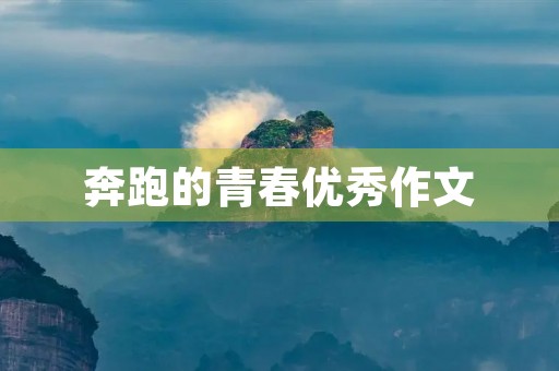 奔跑的青春优秀作文