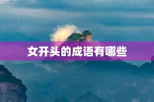 女开头的成语有哪些 女开头的成语有哪些