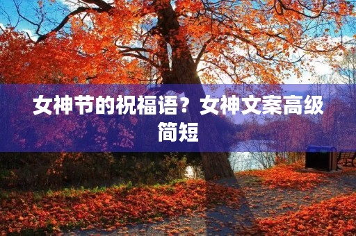 女神节的祝福语？女神文案高级简短