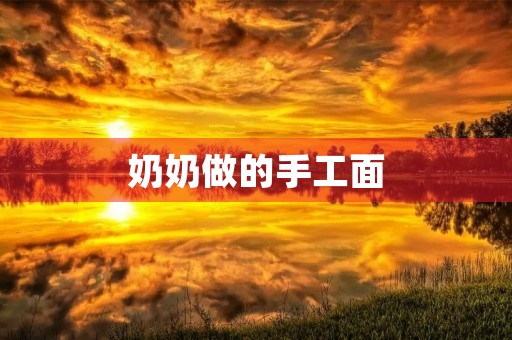 奶奶做的手工面