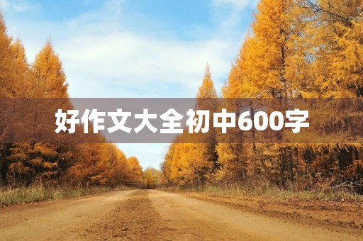 好作文大全初中600字