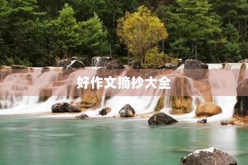 好作文摘抄大全