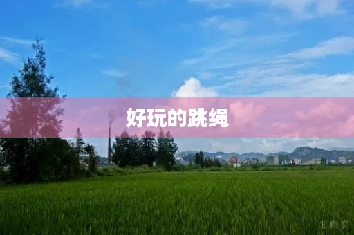 好玩的跳绳 好玩的跳绳