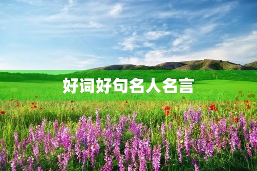 好词好句名人名言,好词好句名人名言100句 好词好句名人名言,好词好句名人名言100句