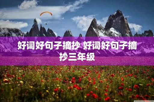 好词好句子摘抄 好词好句子摘抄三年级 好词好句子摘抄 好词好句子摘抄三年级