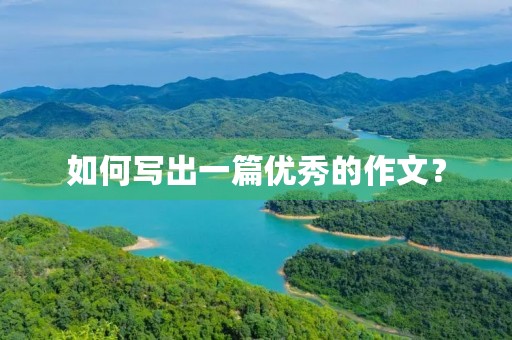 如何写出一篇优秀的作文? 如何写出一篇优秀的作文?