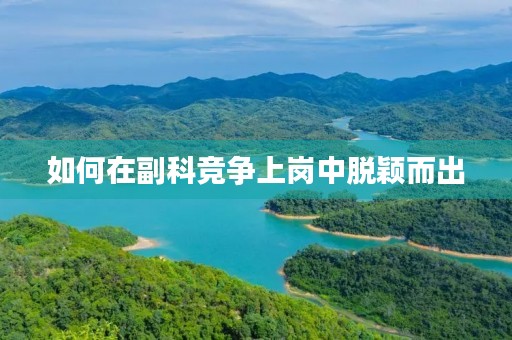 如何在副科竞争上岗中脱颖而出 如何在副科竞争上岗中脱颖而出